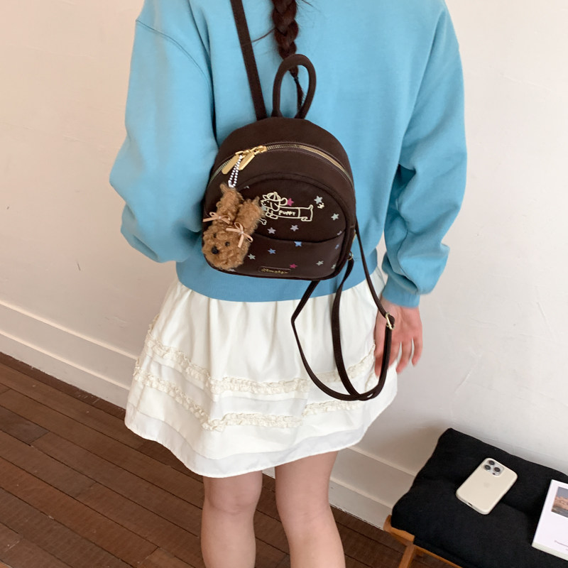 精致可爱腊肠狗复古迷你包包女2026新款超火流行外外出通勤双肩包,箱包皮具/热销女包/男包,双肩背包,淘宝优惠券,粉丝福利购,淘宝优惠卷