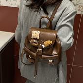 复古洋气高级感爆款 质感日常通勤双肩包 时尚 包包女2025年秋季 新款