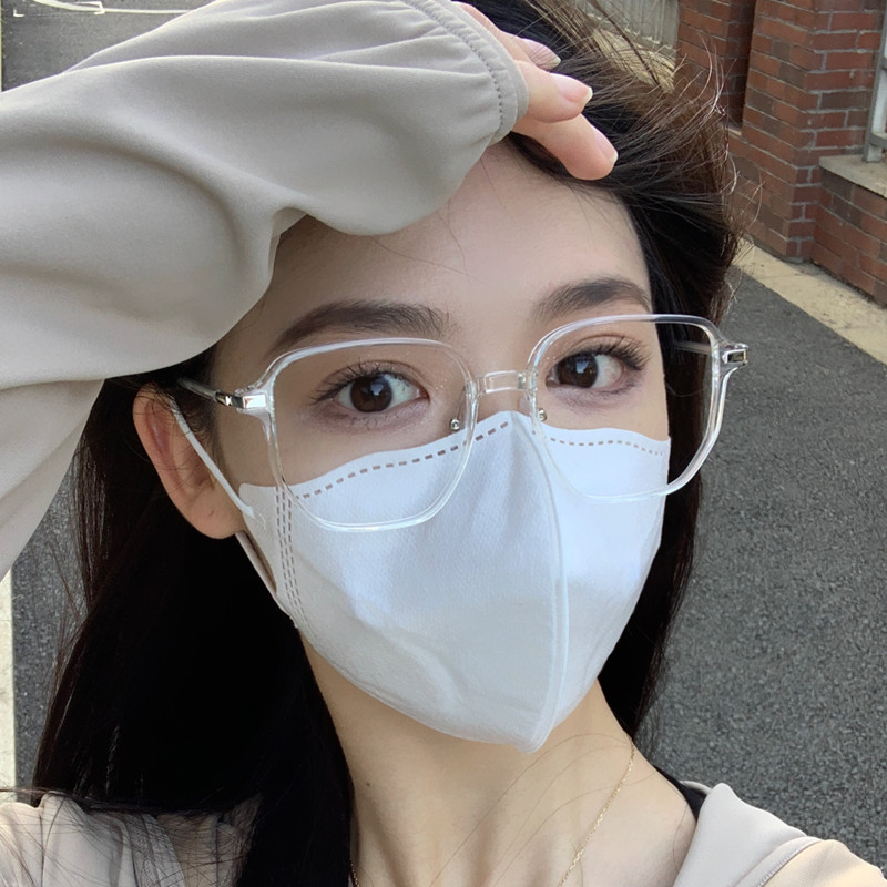 速发配框透明近视可大度数防蓝光圆脸素颜眼器神睛框镜架男