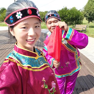 速发媒婆服装演出服全套古装戏剧 老丑太老太婆太婆衣服假发烟袋