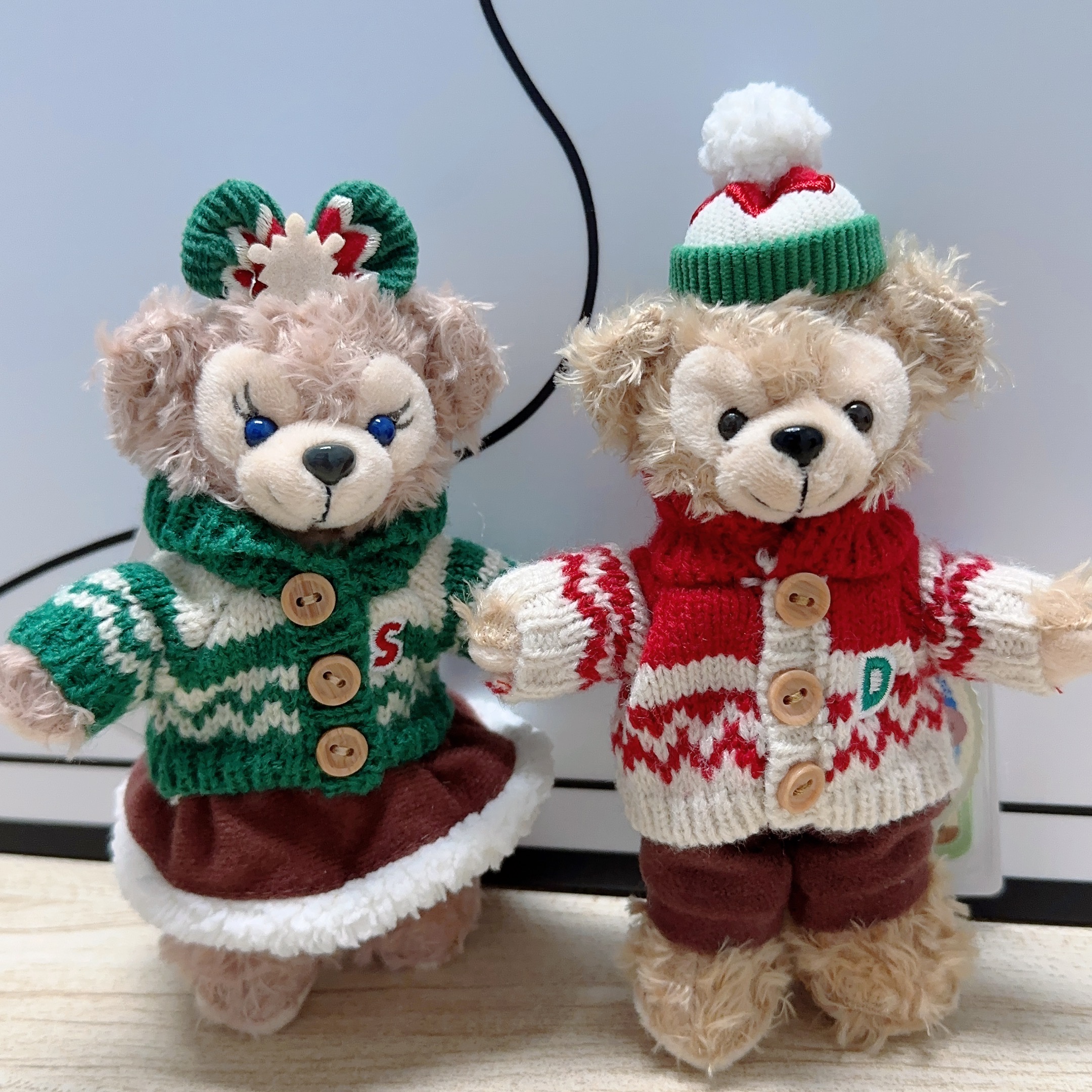 雪莉玫毛绒公仔挂件达菲熊