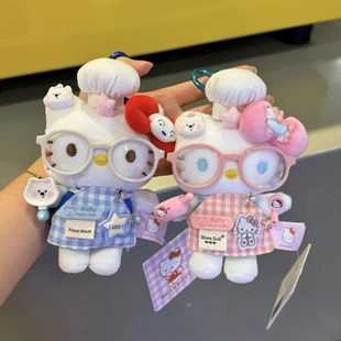 正版可爱HelloKitty包包挂件卡通小玩偶睡衣哈喽kt猫钥匙扣凯蒂猫
