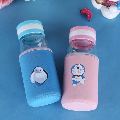 玻璃运动水瓶单层泡茶便携水杯