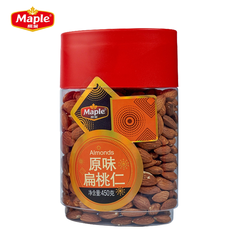 枫叶盐焗扁桃仁450克原味送亲戚送朋友办公下午茶休闲零食