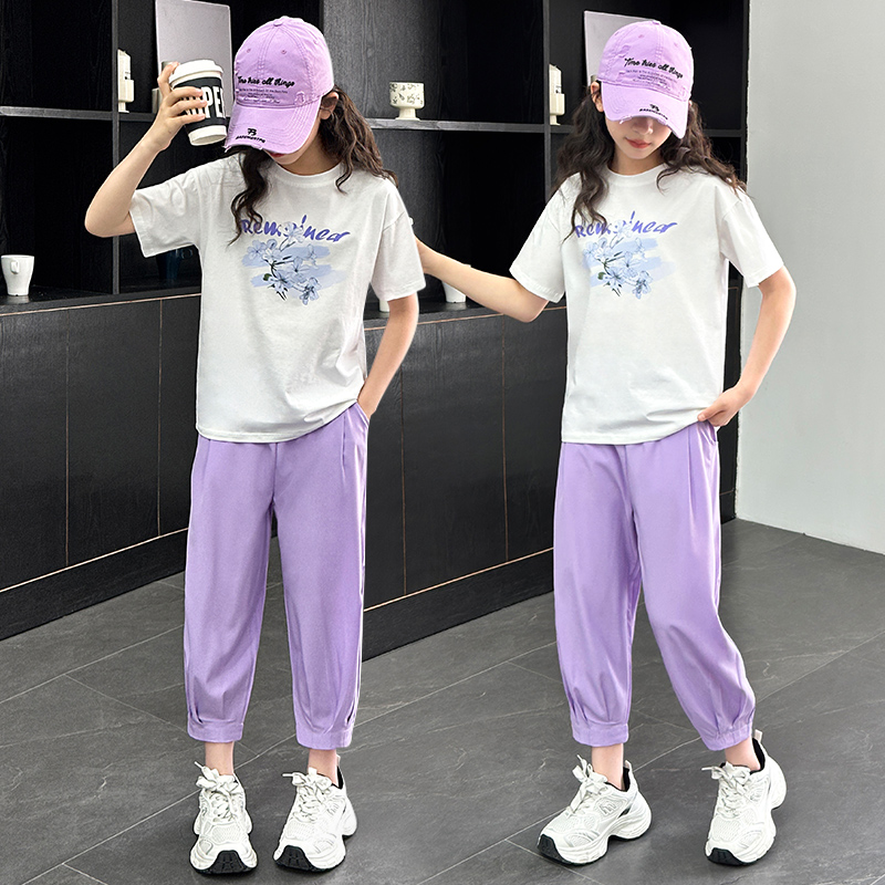 女童夏装套装2025新款