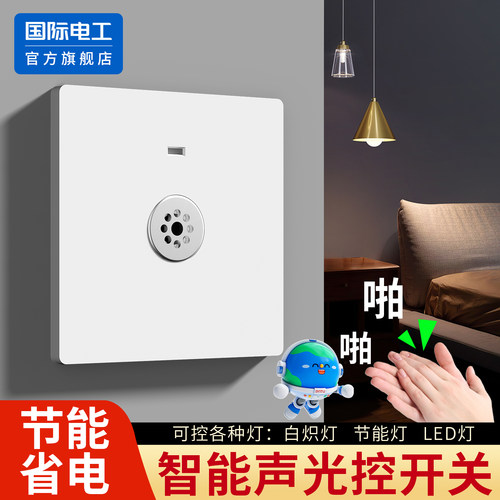 国际电工官方正品声光控开关