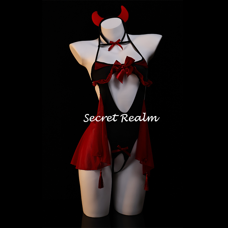 秘境「契约魅魔」性感睡裙小恶魔女万圣节COS制服套装透纯欲qqny