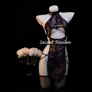 秘境「金风玉露」性感睡裙中式旗袍绑带情趣制服纯欲qqny诱惑内衣