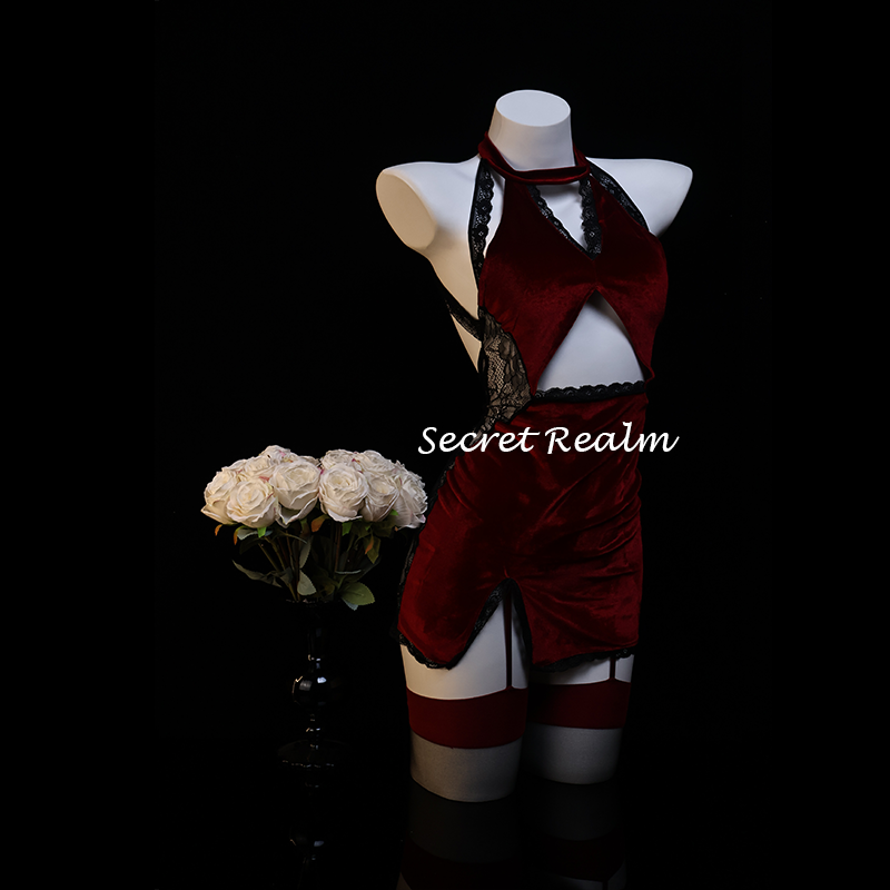 秘境「绯色迷情」性感睡裙蕾丝连体裙丝绒镂空情调内衣纯欲风qqny,女士内衣/男士内衣/家居服,内衣配件,淘宝优惠券,粉丝福利购,淘宝优惠卷