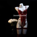 秘境「甜心教主」性感睡衣复古红色氛围感纯欲风吊带蕾丝qqny