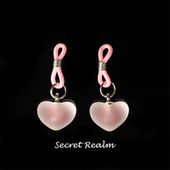 秘境「爱意」k9爱心铃铛情调草莓铃铛夹吊坠宫铃cos饰品不易脱