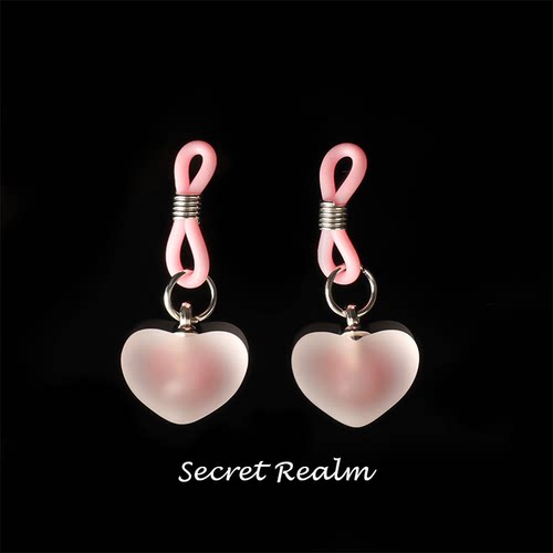 秘境「爱意」k9爱心铃铛情调草莓铃铛夹吊坠宫铃cos饰品不易脱