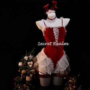 秘境「圣诞公主」圣诞节cos制服兔女郎性感睡裙女仆纯欲内衣qqny