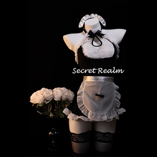 秘境「午后茶会」性感睡裙女仆cos装 服蕾丝内衣情调诱惑纯欲qqny