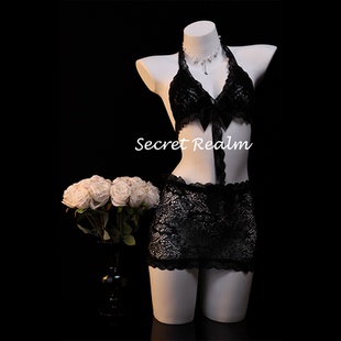 秘境「维多利亚密语」性感睡裙蕾丝镂空透视网内衣情调纯欲风qqny