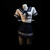 秘境「白梨月」性感睡裙学生水手服JK制服cos纯欲可爱超短裙qqny