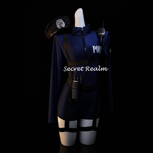 秘境「超能警花」性感女警cos情趣制服御姐睡裙趣味连体衣qqny