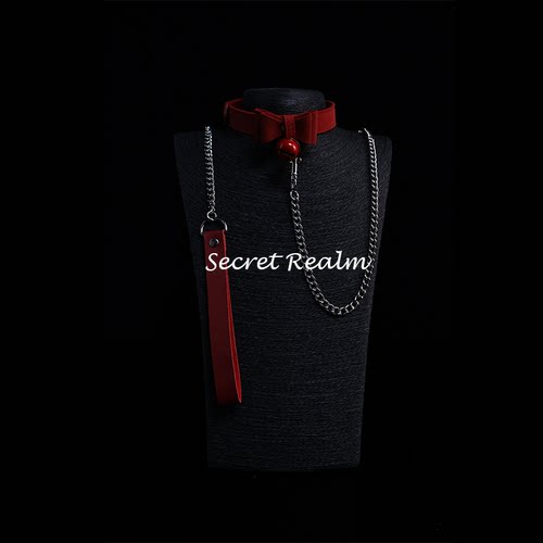 秘境「守护」蝴蝶结项圈铃铛高级皮革puppy牵引绳小众设计K9