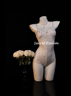 秘境「甜莓派对」碎花性感睡裙可爱带胸垫内衣情调诱惑纯欲风qqny