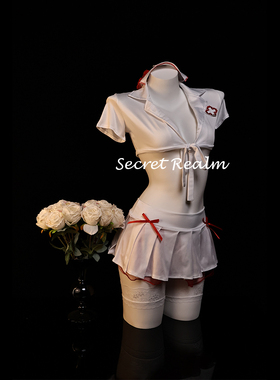 秘境「甜心护理」性感睡裙护士cos制服套装女仆绑带内衣纯欲qqny