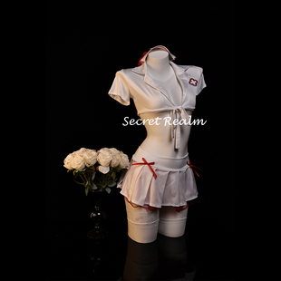 秘境「甜心护理」性感睡裙护士cos制服套装 女仆绑带内衣纯欲qqny