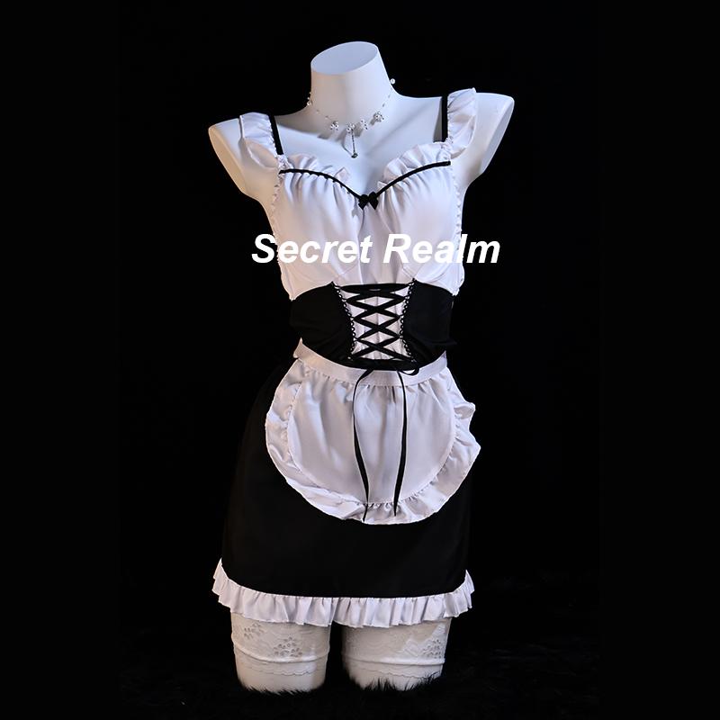 秘境性感女仆大码MM纯欲白丝制服