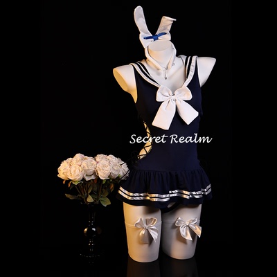 秘境「蓝莓布丁」性感睡裙女仆cos装兔女郎制服内衣诱惑纯欲qqny