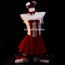 秘境「圣诞兔姬」圣诞节兔女郎cos制服装 吊带性感睡裙纯欲风qqny