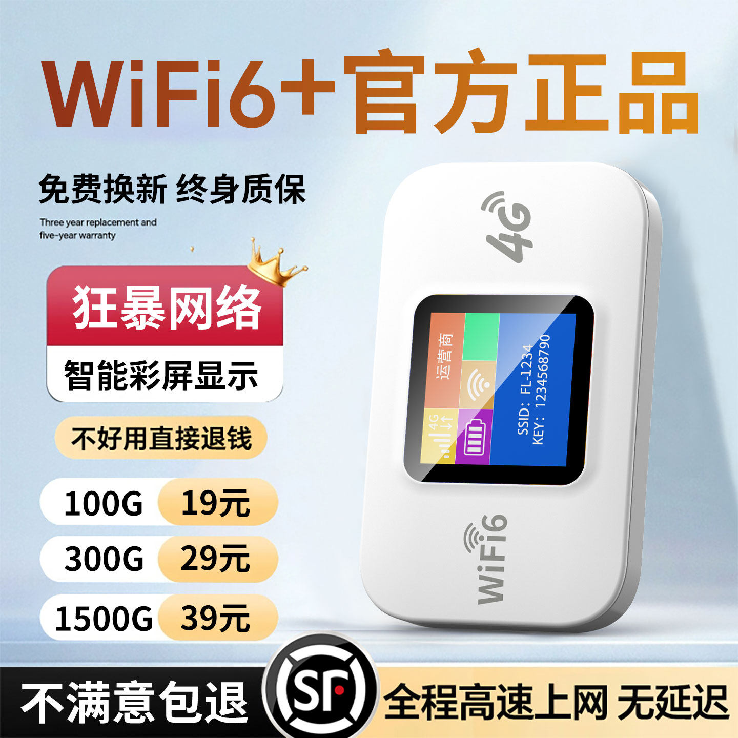 2026新款随身wifi移动无线wifi无线无限速4g纯流量免插卡wilf宿舍租房车载宽带路由器家用便携正品无线网络