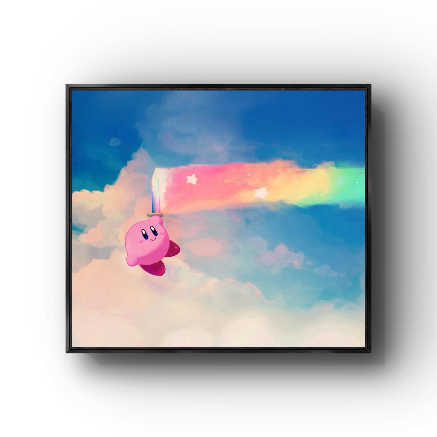 星之卡比艺术挂画装饰画