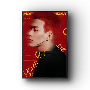 贝贝李京泽周边挂画卧室客厅说唱嘻哈宿舍rapper海报装饰画空白墙