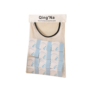 壁挂式垃圾袋收纳袋魔术贴网兜厨房塑料袋收纳神器大容量储物袋