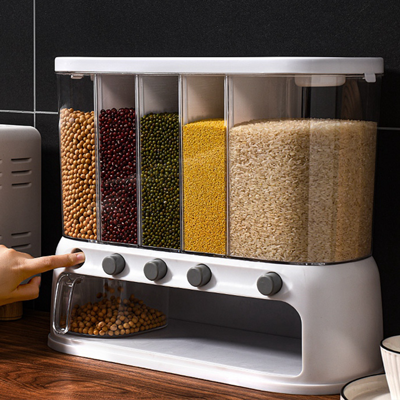 家用分格米桶防虫防潮密封