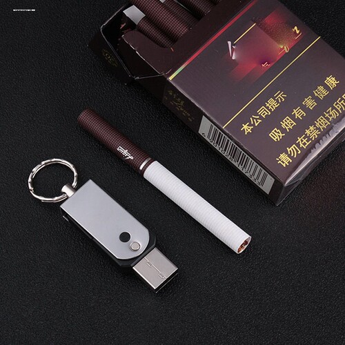 能过安检的usb电子点烟器可以携带上飞机的打火机非电子u盘钥匙扣