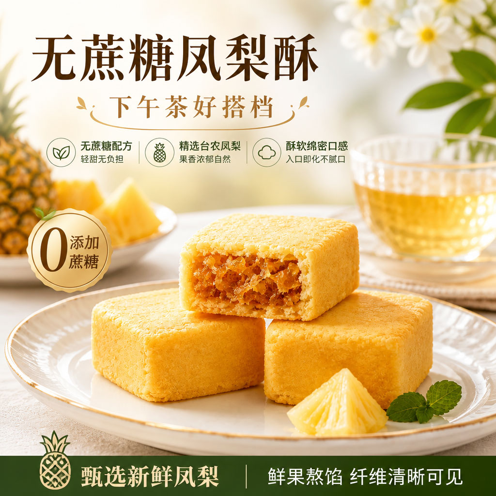 累计卖出超1亿颗无糖糕点凤梨酥