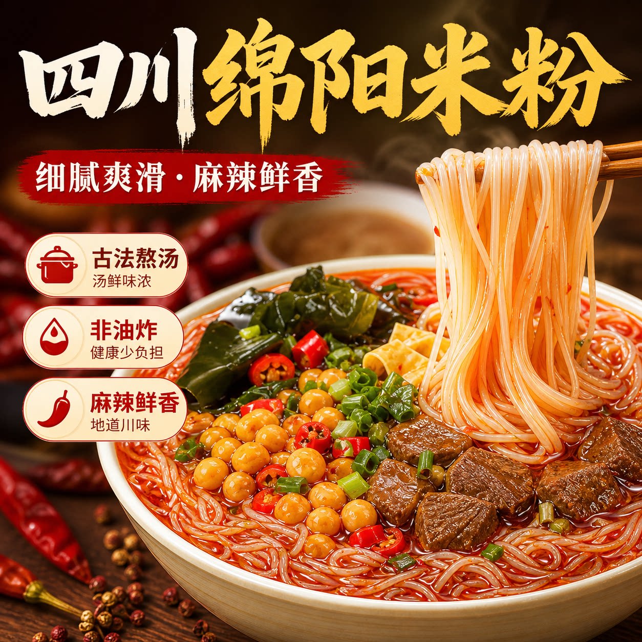 四川百年老店线下同款热销细米粉