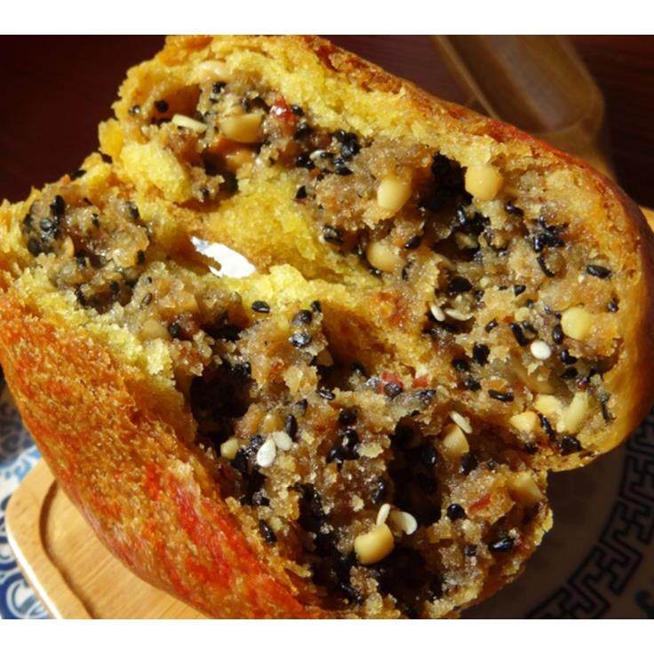 胡麻油混糖五仁月饼 呼市老式手工酥皮月饼 内蒙古特产丰镇月饼