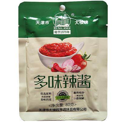 天津大楼多味辣酱80g烧烤烤冷面酱辣椒酱蒜蓉酱天津辣酱包邮,粮油调味/速食/干货/烘焙,酱类调料,淘宝优惠券,粉丝福利购,淘宝优惠卷