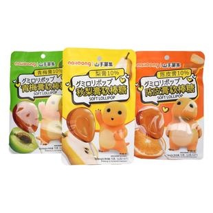 奶龙联名款72g软糖棒秋梨膏陈皮膏青梅膏棒棒糖零食软糖