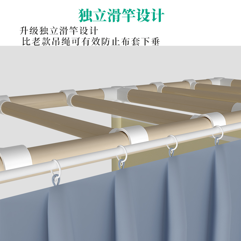 布衣柜钢管加f粗加固加厚布艺收纳柜子简易衣柜窗帘款式拉帘无拉