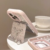 ins风可爱kt猫苹果16pro手机壳新款 17ProMax女iphone15Pro高级感14爆款 13补妆镜保护套12闪钻边17Air小众公主