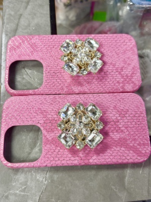 高级感蛇皮纹闪钻支架适用iPhone16ProMax手机壳苹果15Pro保护套14pm女款13新款11/12p小众个性时尚全包plus