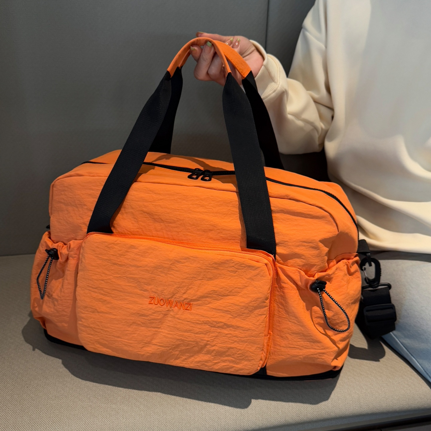 可折叠旅行包干湿分离运动健身包