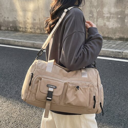 大容量独立鞋仓旅行包短途斜挎包