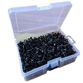 1000枚五色混装 彩色工字钉盒装 图钉按钉塑料大头钉软木板照片墙钉