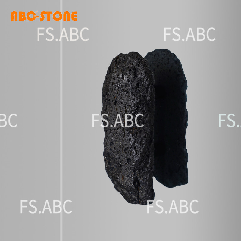FS.ABC陨石凿面款火山岩石玻璃门拉手木门服装店咖啡店民宿定制