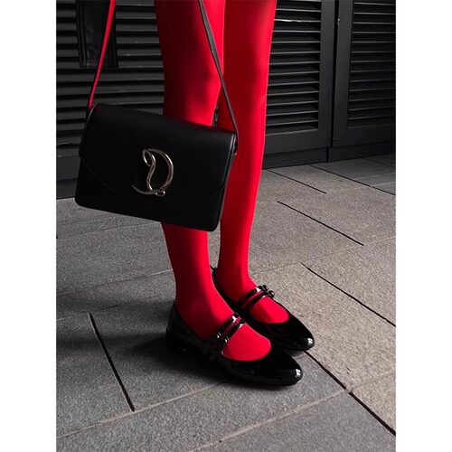 日本80D大红色哑光微透连裤袜女个性时髦天鹅绒美腿打底丝袜