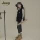 Jeep吉普童装 工装 风多口袋马甲女黑色机能背心户外休闲百搭外套潮