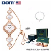 女神节礼物 1361 DOM腕表 轻奢满钻石英女表G 坚守139道工序