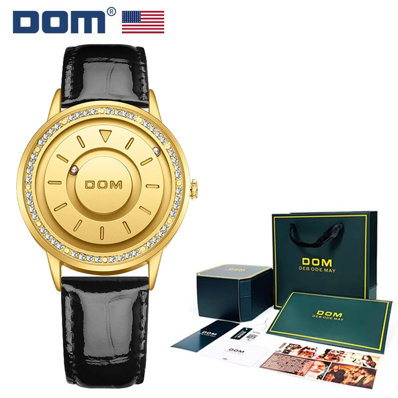 DOM腕表 磁力滚珠悬浮黑科技滚珠个性大表盘G-1758